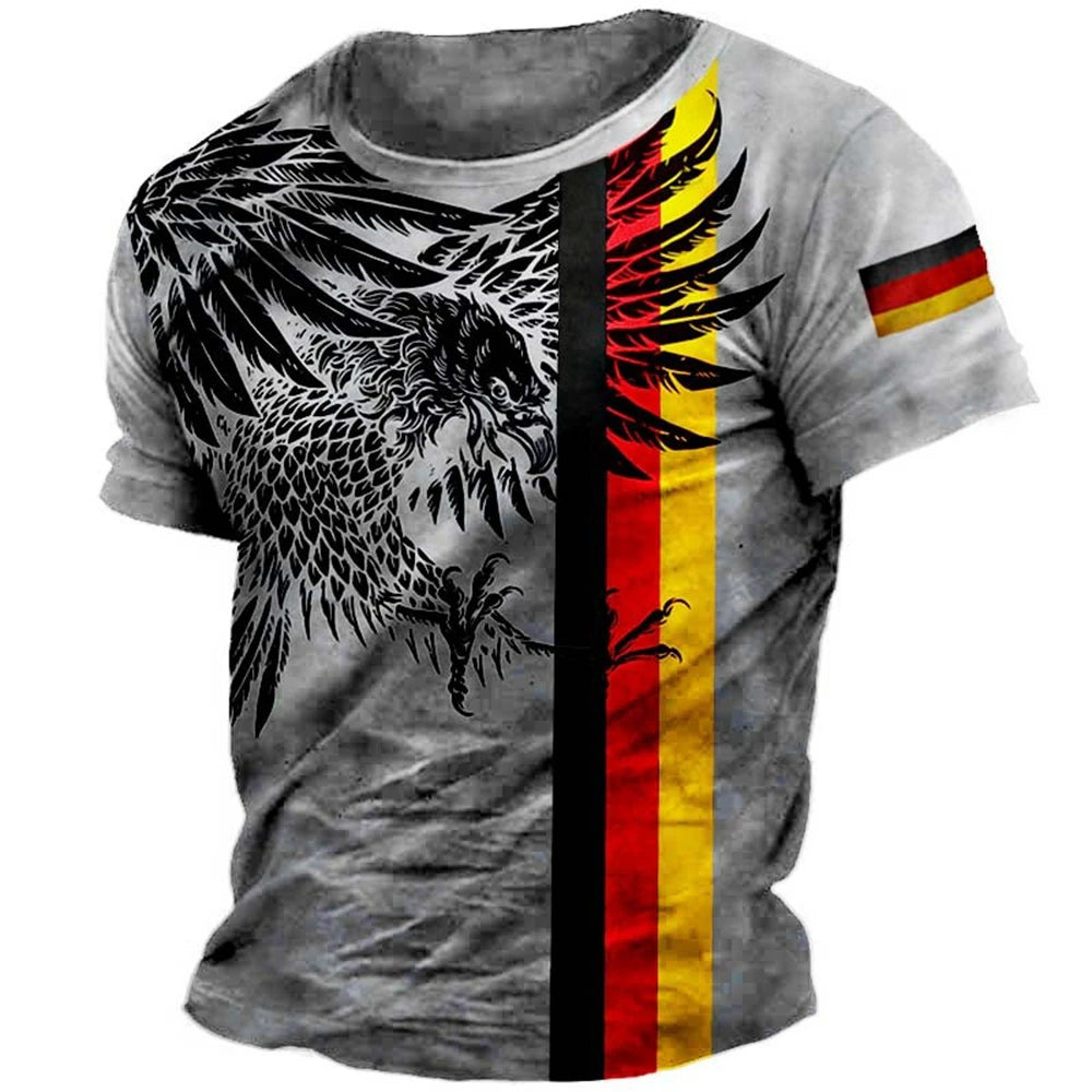 Men Vintage Motorcycle T Shirt 3d Print Casual Short Sleeve Loose Oversized Tshirts For Men Sweatshirt Men's Top Clothing Camise - Live Store 4U