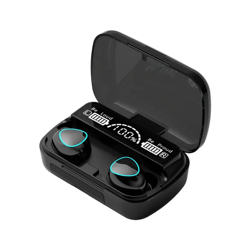 M10 Bluetooth Earphones Handfree LED Dispay Headphones Bluetooth HiFi Stereo Music Wireless Earbuds Waterproof Gaming Headset