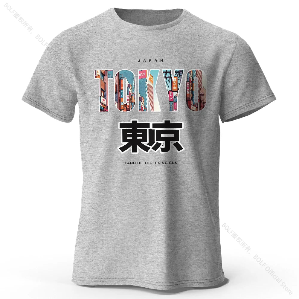 Tokyo Printed Fashion Forward 100% Cotton T-Shirt, Ultra Soft Round Neck Short Sleeve Tee, Perfect for Men & Women - Live Store 4U