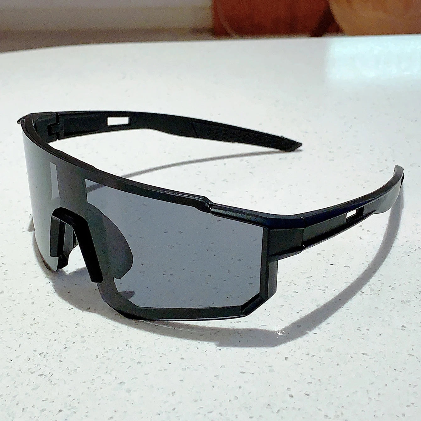 KAMMP Trendy Cycling Goggles Oversized Decor Women's Sports Anti UV Sunglasses Men's Outdoor Brand Design Sun Glasses for Hiking