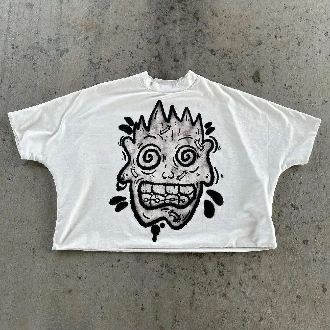 Y2K Vintage Clothing Retro Classic Graphic Printed Loose Short Sleeve Harajuku Gothic Casual Oversized Cotton T Shirt Men Women - Live Store 4U