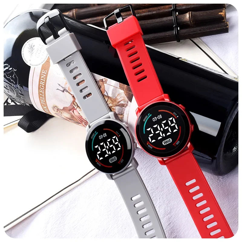 Unisex Sports Digital Watch for Men Women Boys Girls Fashion Waterproof Electronic Watches Breathable LED Wristwatch Gifts