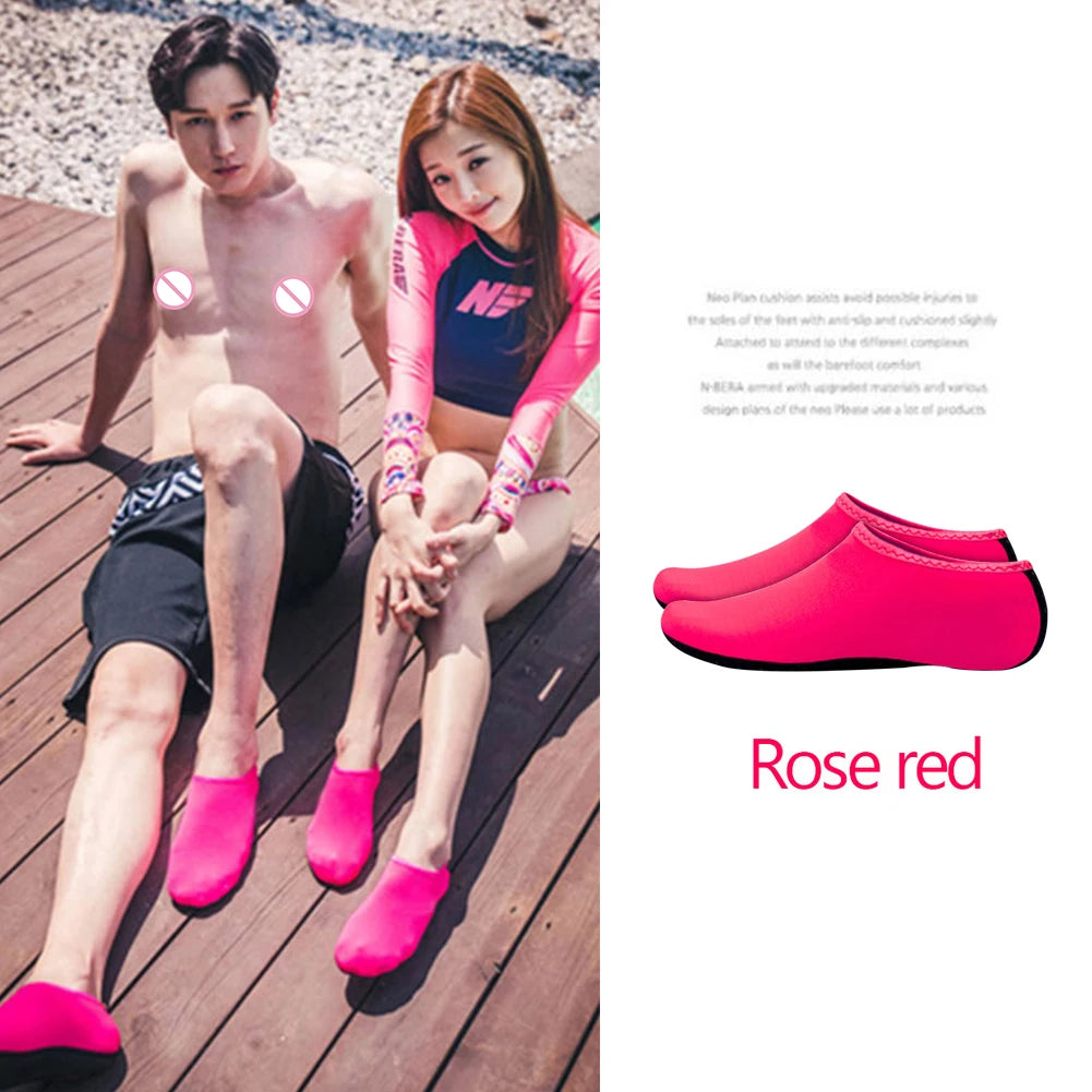 Aqua Diving Sockses Swimming Diving Socks Slipper Non-Slip Water Shoes Summer Beach Sandal Flat Shoe For Water Sports Women Men