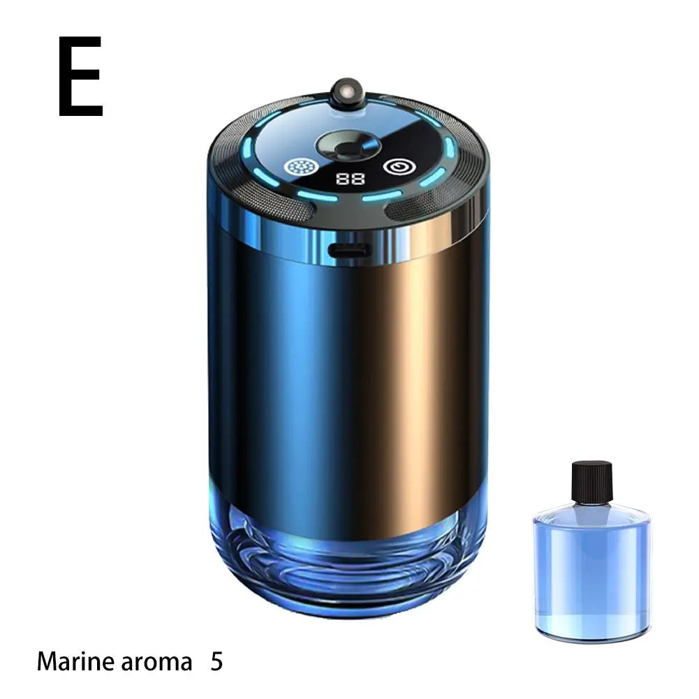 Car Perfume Diffuser Device Intelligent Auto Interior Decoration Humidifier Ambient Light Rechargeable Aroma Diffuser Ornament