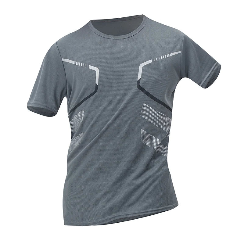 1/3/4 Pieces Summer Men's Printed Quick-drying Breathable Short-sleeved Plus Size Loose Sports Casual T-shirt Multicolor Choice - Live Store 4U
