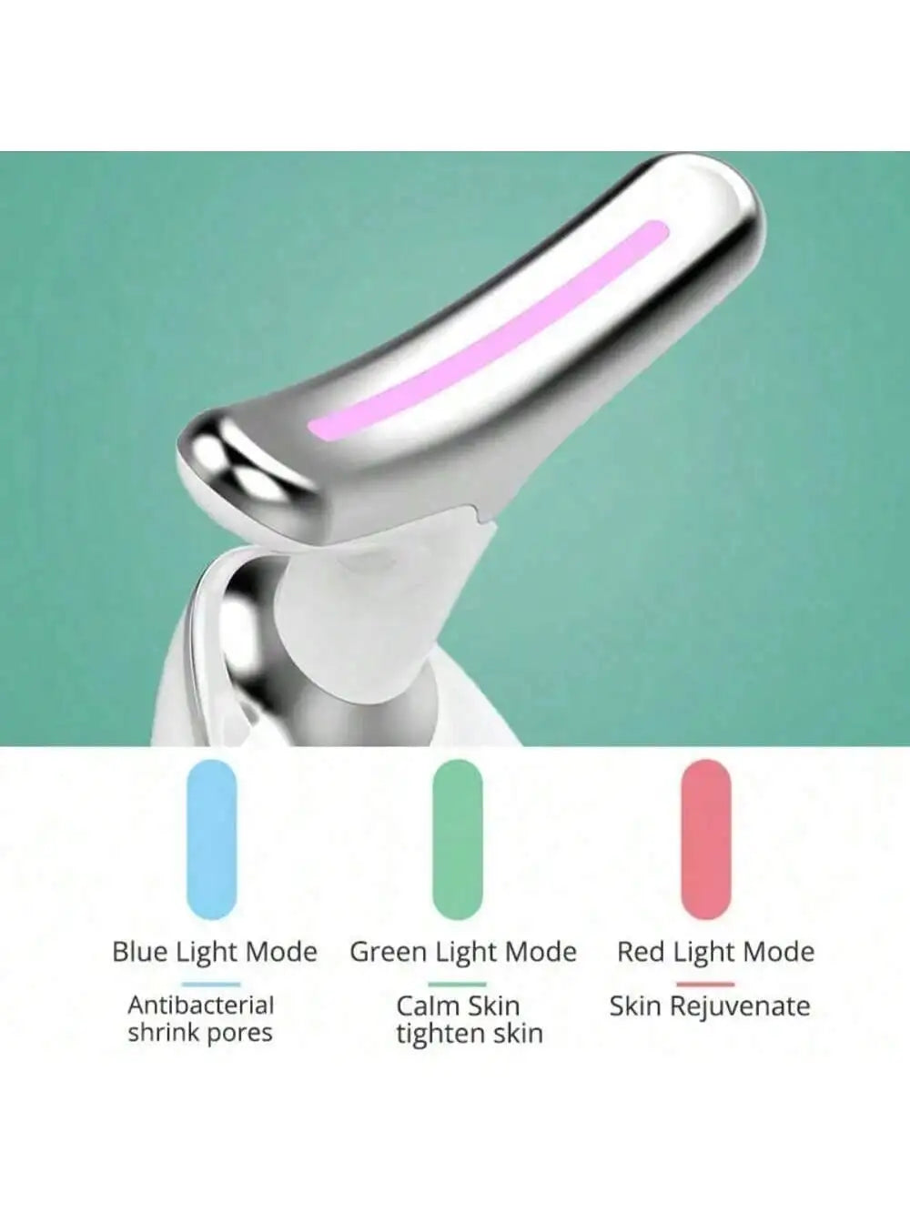 Neck Facial Lifting Device EMS Microcurrent LED Photon Therapy Vibration Face Massager Anti Wrinkles Tightening Skin Care Tools