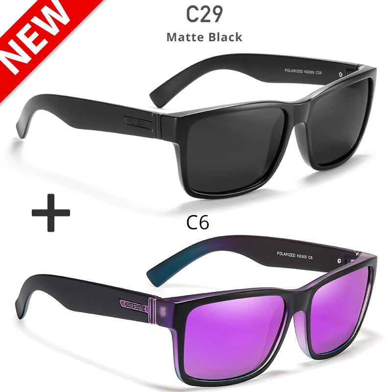 KDEAM Revamp Of Sport Men Sunglasses Polarized Shockingly Colors Sun Glasses Outdoor Driving Photochromic Sunglass With Box