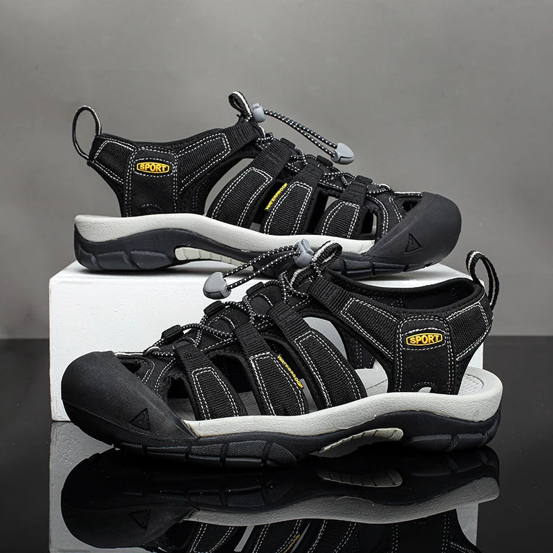 Men's Shoes Outdoor Non Slip Men's Hiking Shoes Lightweight Comfortable Casual Sandals Summer Large Breathable Water Shoes