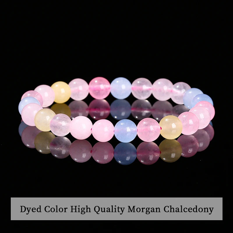 JD 6 8 10mm Natural Stone Beaded Bracelet Obsidian Fluorite Quartz Jasper Healing Beads Bangles Women Men Stretch Yoga Jewelry - Live Store 4U