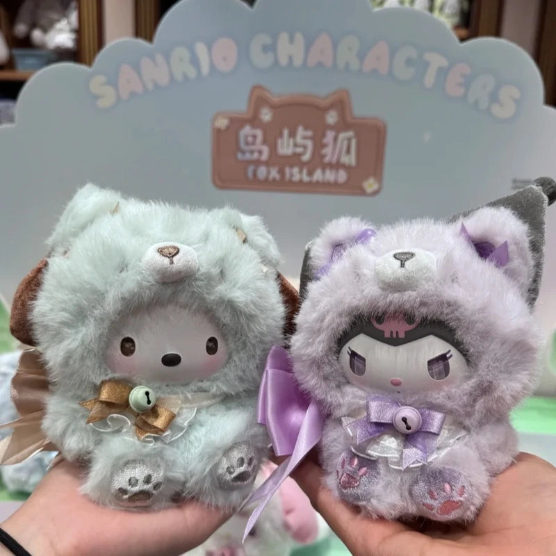 Fox Island Velvet Blind Box Cute Black Beautiful Melody Doll Cute Bag Pendant Exquisite Model Ornament Surprise Mystery Box Gift