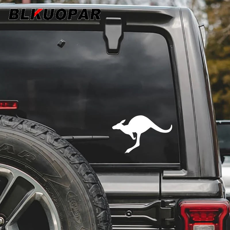 BLKUOPAR For Kangaroo Car Stickers Waterproof Fashionable Decals Personality Occlusion Scratch Motorcycle Surfboard Decor