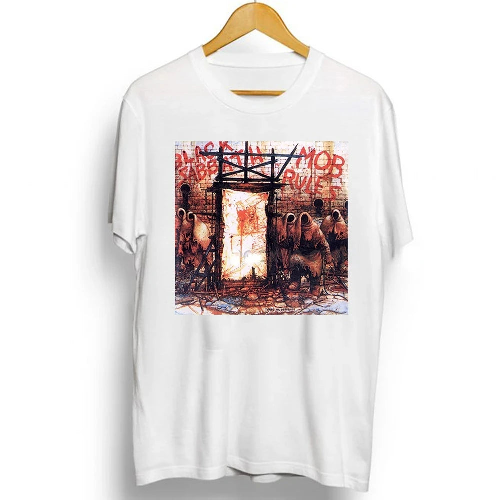 Black Metal Rock Band T shirt Men Women Fashion Casual Graphic Short Sleeve Short Sleeve Plus Size T Shirt Unisex 62474 - Live Store 4U