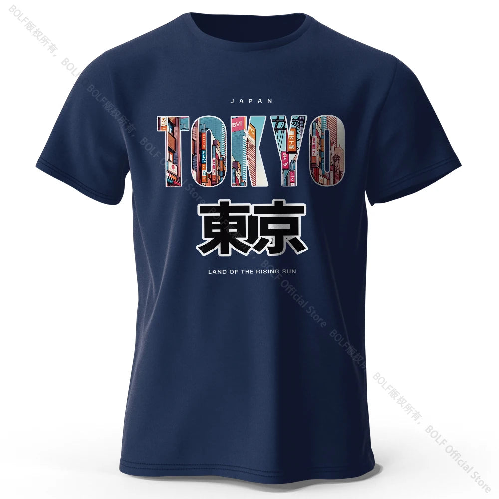 Tokyo Printed Fashion Forward 100% Cotton T-Shirt, Ultra Soft Round Neck Short Sleeve Tee, Perfect for Men & Women - Live Store 4U