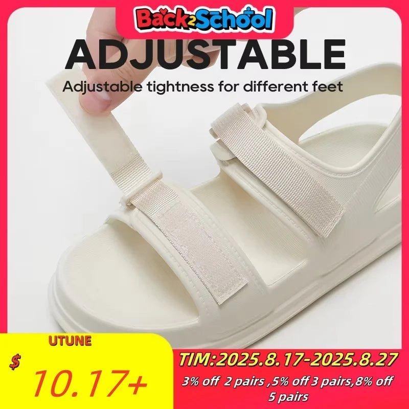 UTUNE Women's Patch Sandals Summer official-website Shoes Beach Outside EVA Slides Soft Thick Sole Non-slip slide sandal man
