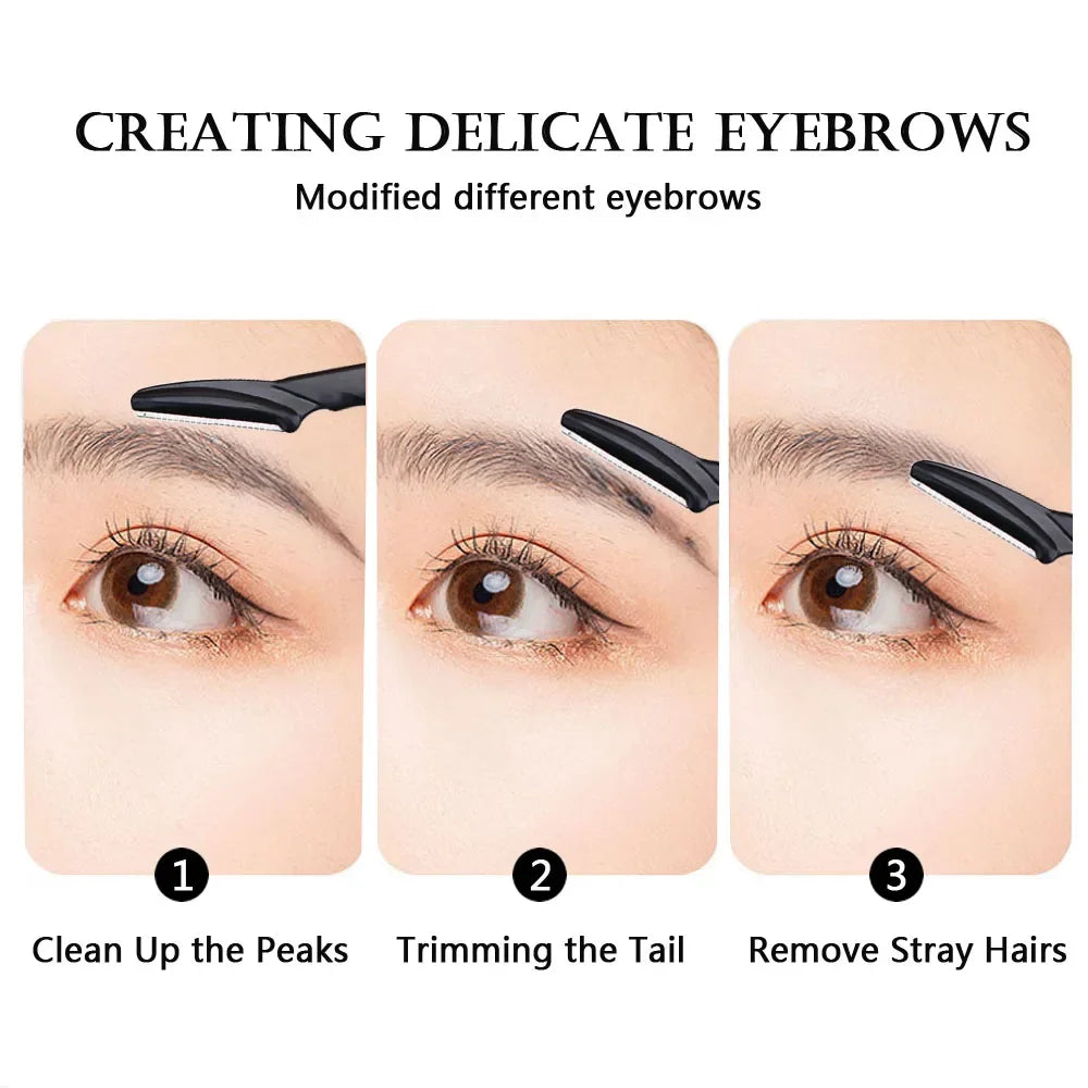 Makeup Tools Eyebrow Trimmer Knives Portable Face Razor Hair Remover Cutter Brow Epilation Hair Removal Eye  Shaver Blades