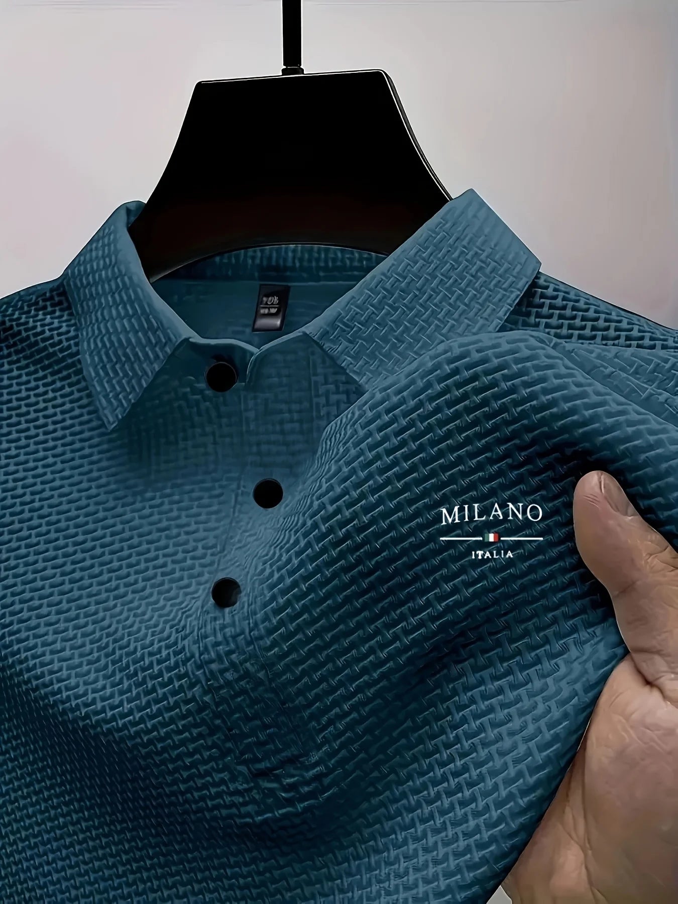 Cool POLO Shirt for men casual wear lapel button-down solid color men's vintage shirt S-2XL