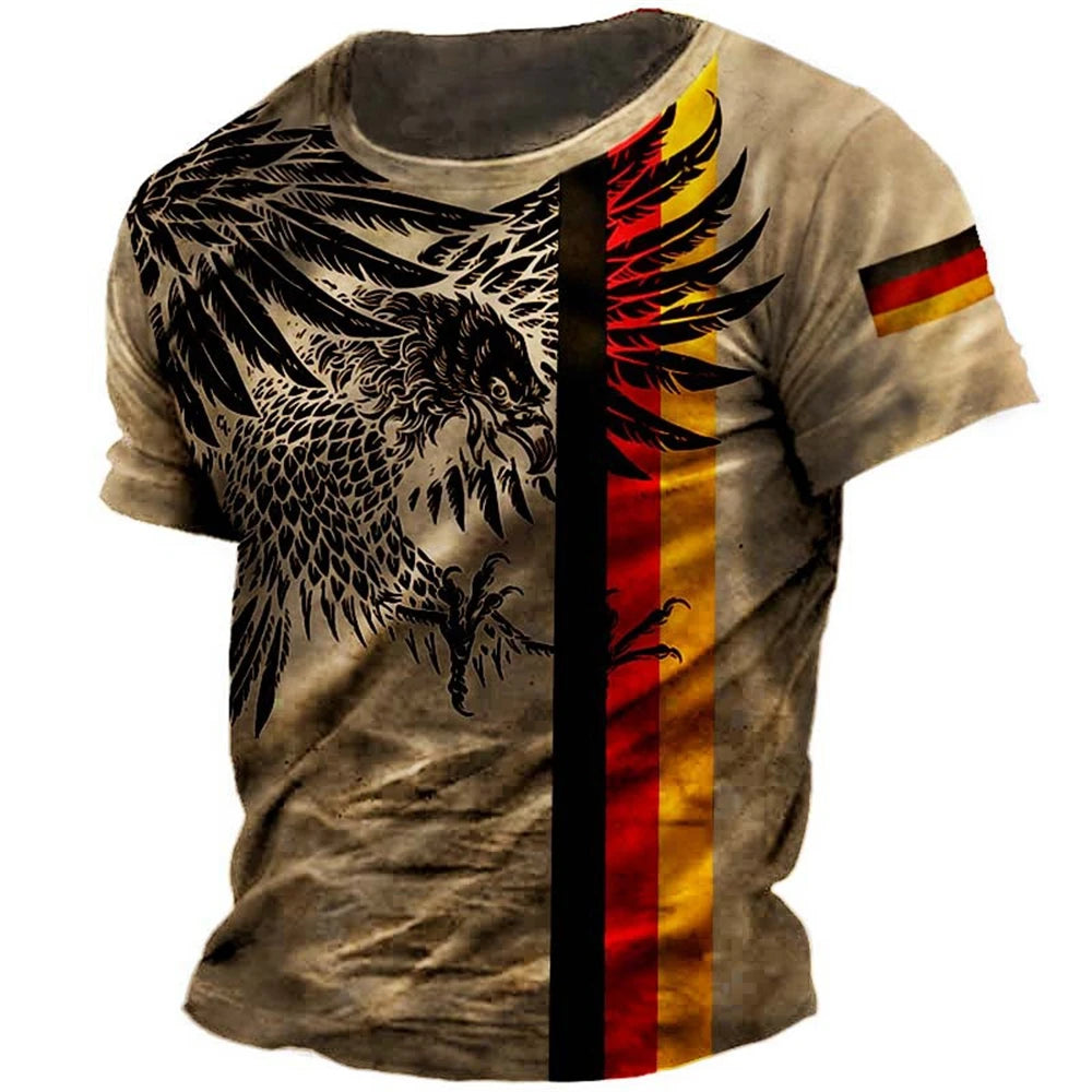 Men Vintage Motorcycle T Shirt 3d Print Casual Short Sleeve Loose Oversized Tshirts For Men Sweatshirt Men's Top Clothing Camise - Live Store 4U