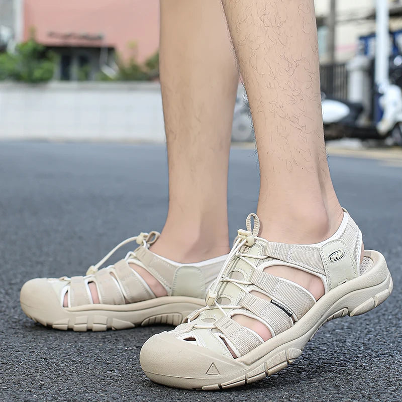 Men's Shoes Outdoor Non Slip Men's Hiking Shoes Lightweight Comfortable Casual Sandals Summer Large Breathable Water Shoes