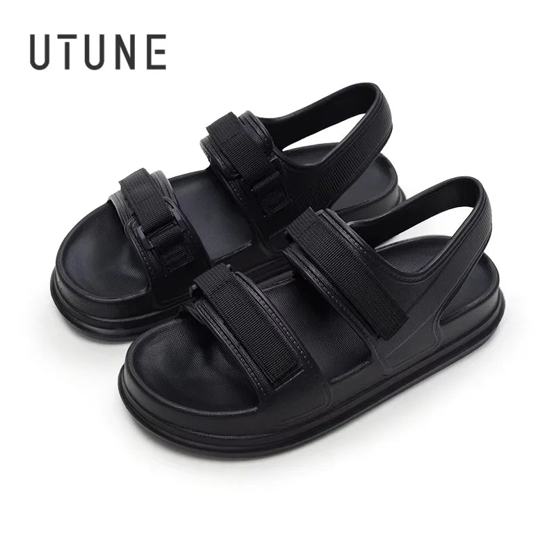 UTUNE Women's Patch Sandals Summer official-website Shoes Beach Outside EVA Slides Soft Thick Sole Non-slip slide sandal man