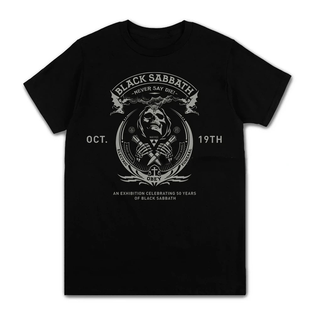 Black Metal Rock Band T shirt Men Women Fashion Casual Graphic Short Sleeve Short Sleeve Plus Size T Shirt Unisex 62474 - Live Store 4U