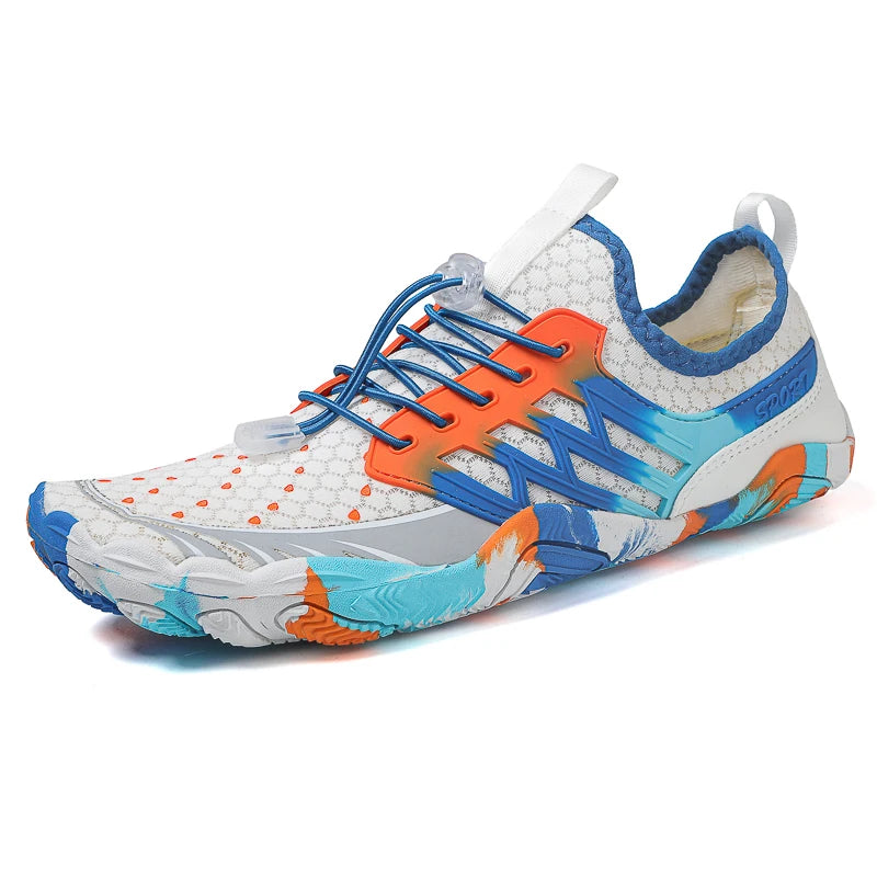 Summer Upstream Wading Shoes Five Fingers Beach Barefoot Colorful Sandals Men Women Pool Swimming Portable Aqua Sneakers Unisex