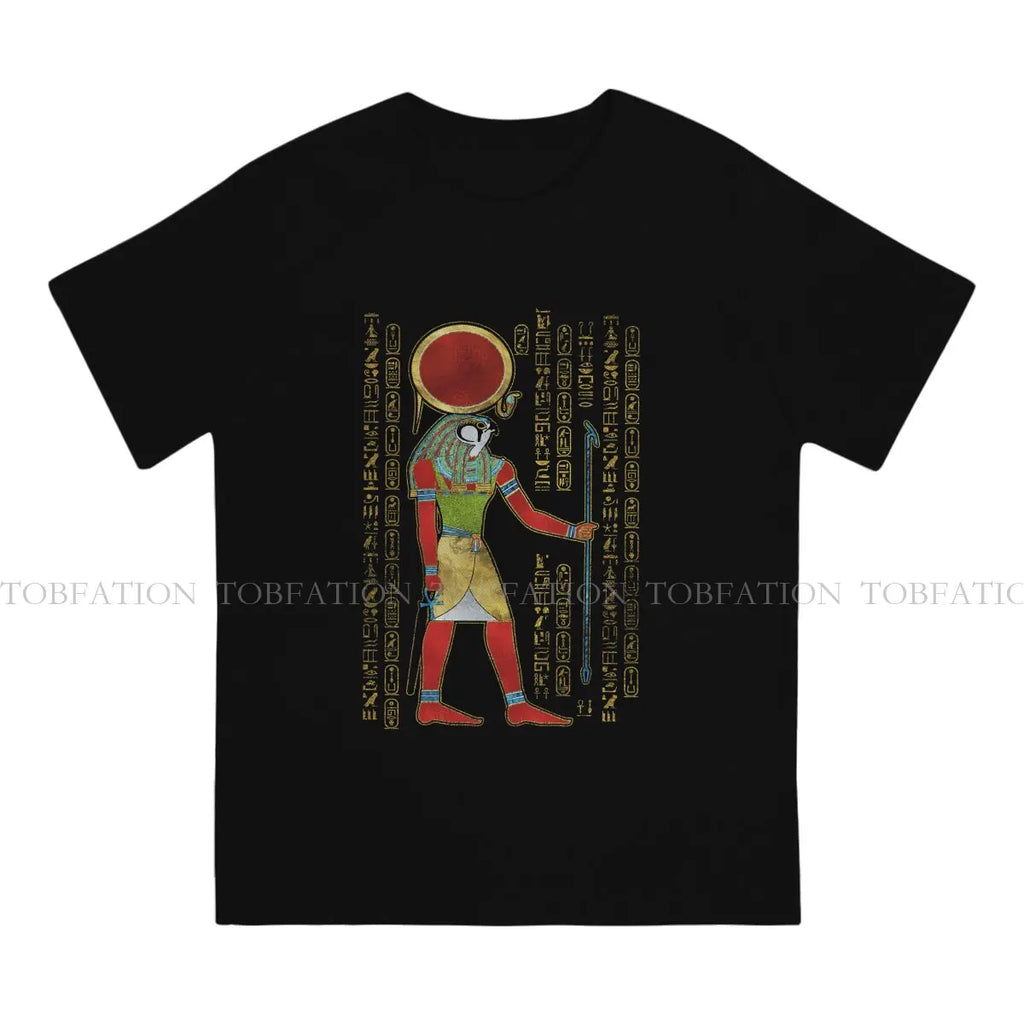 Ancient Egypt Egyptian TShirt for Men Re Horakhty Ra Horakht Ornament Classic Humor Casual Sweatshirts T Shirt