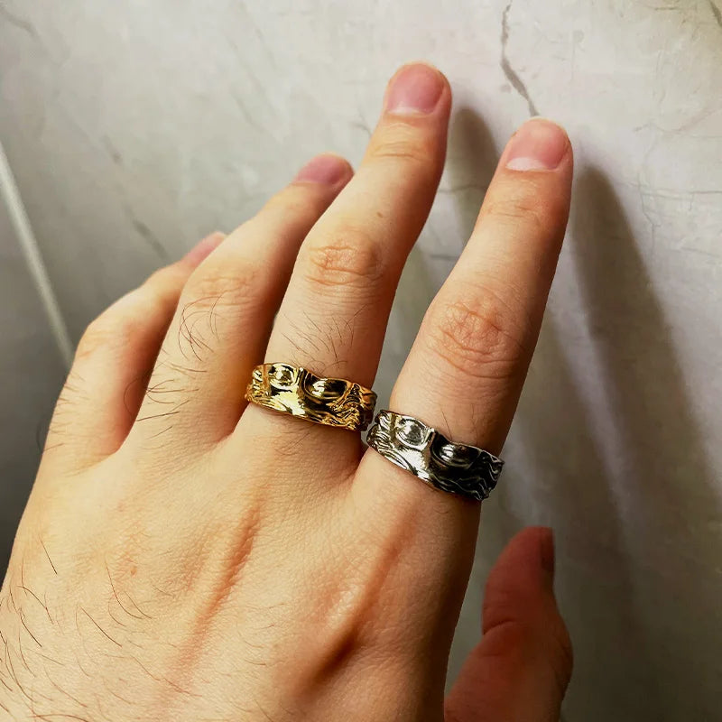 Retro Half Face Venus Ring For Men Women Greek Mythology Vintage Punk Gothic Art Open Ring Unisex Accessories Designer Jewelry - Live Store 4U