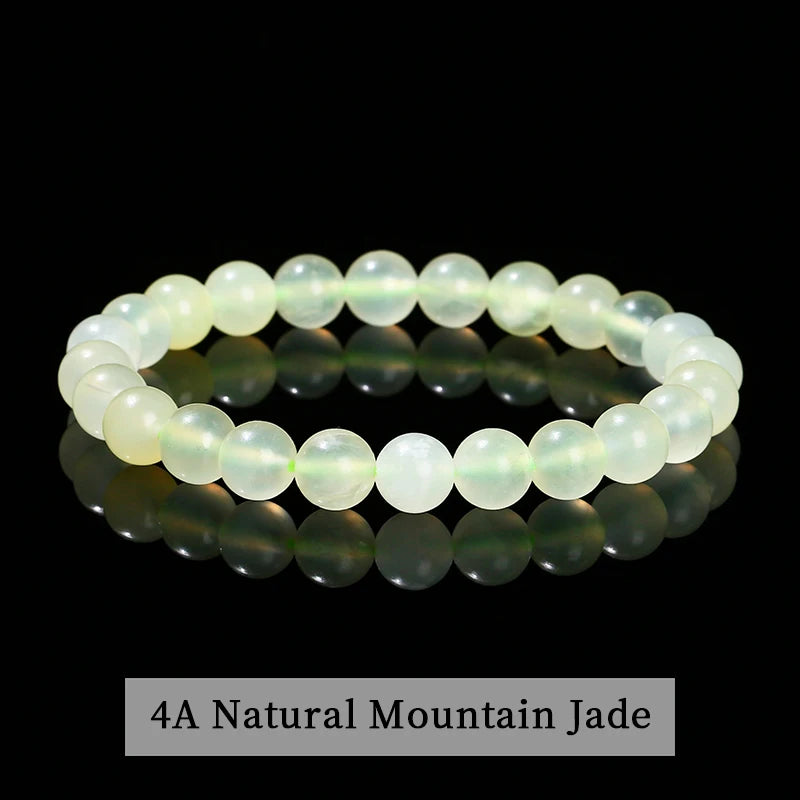 JD 6 8 10mm Natural Stone Beaded Bracelet Obsidian Fluorite Quartz Jasper Healing Beads Bangles Women Men Stretch Yoga Jewelry - Live Store 4U