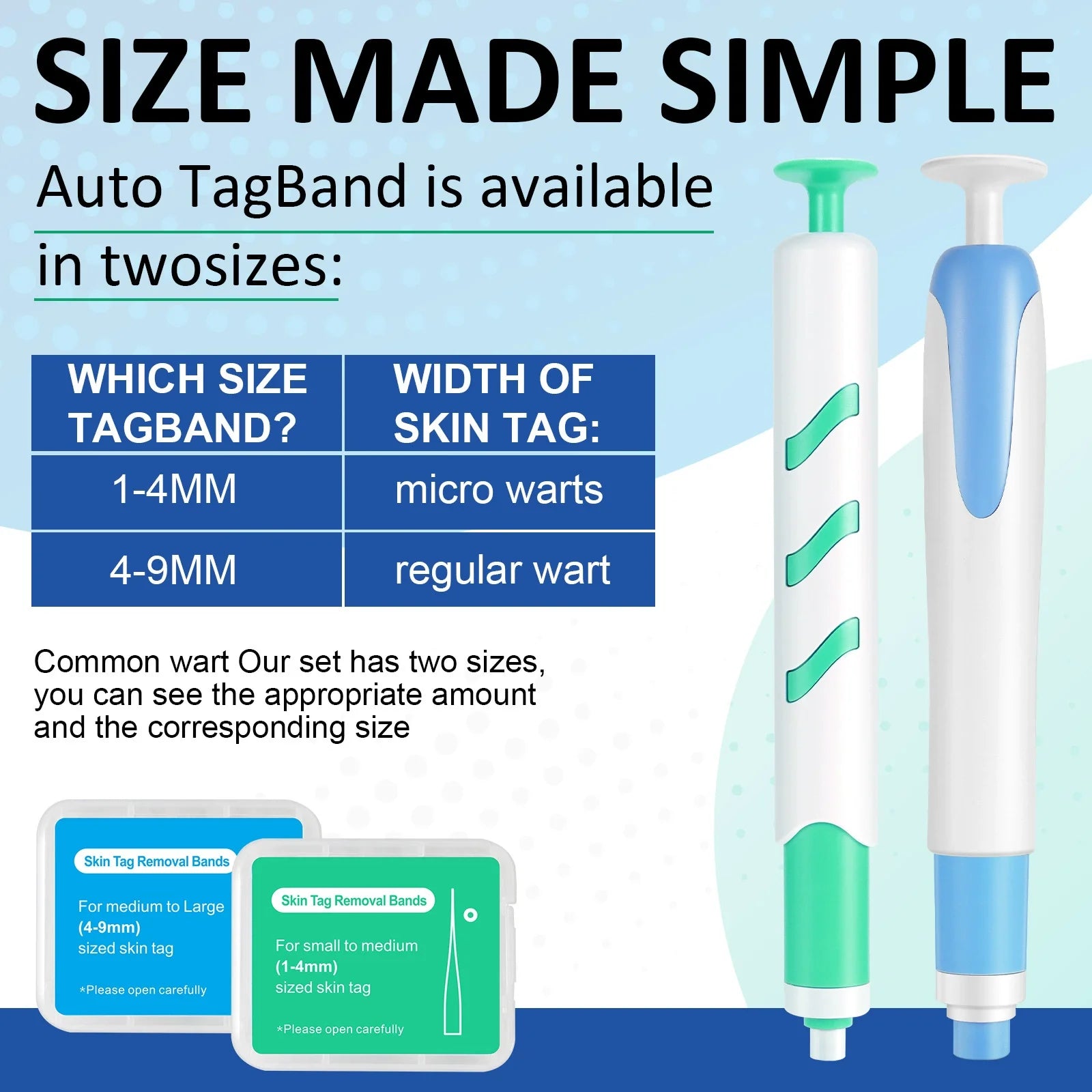 2-IN-1 Auto Skin Tag Removal Tool Kit with Cleansing Swabs Facial Skin Care Tool
