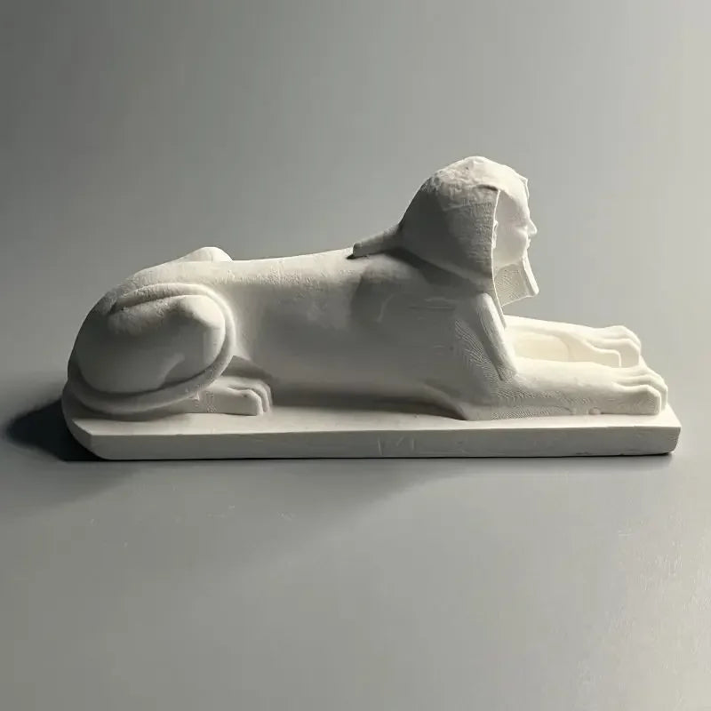 Ancient Egyptian Sphinx Sculpture Artwork Plaster Statue Model European Statue Art Sculpture Home Living Room Decoration Gifts