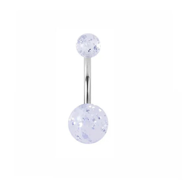 1pc 14G Belly Button Rings Navel Nombril Piercing Stainless Steel Belly Rings Women CZ Body Piercing Crystal Belly Rings Jewelry