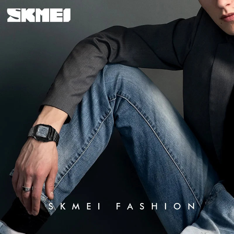 SKMEI 1381 Electronic Watch For Men Luxury Waterproof LED Digital Wristwatches Military Sport Mens Clock 1328 Reloj Masculino
