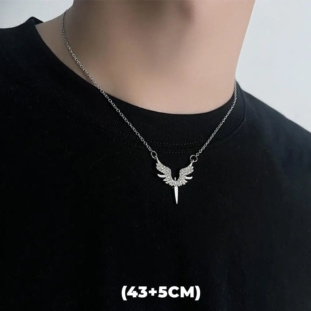 Hip Hop Zircon Star Double Layer Necklace For Men Women Trend Charm Titanium Steel Pendant Chain Unisex Jewelry Wholesale - Live Store 4U