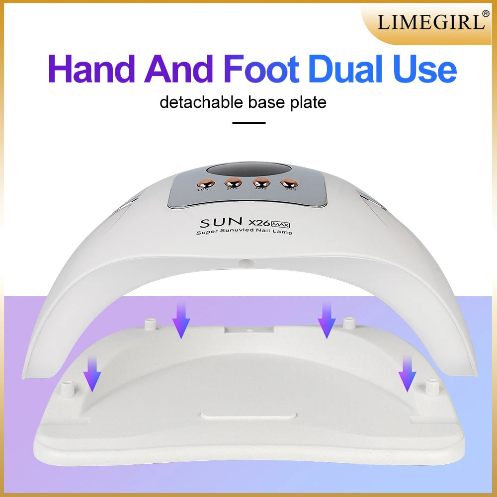 SUN X26MAX 81LED UV Lamp for Nails Drying Quick Curing All Gel Nail Polish Professional Powerful UV Light Dryer Manicure Salon