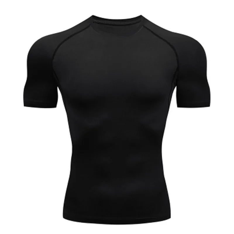 Men's T Shirt Outdoor Training Fitness Gym Jogging Running Sweatshirt Bat/-Man Compression Shirts Tight Elastic Breathable - Live Store 4U