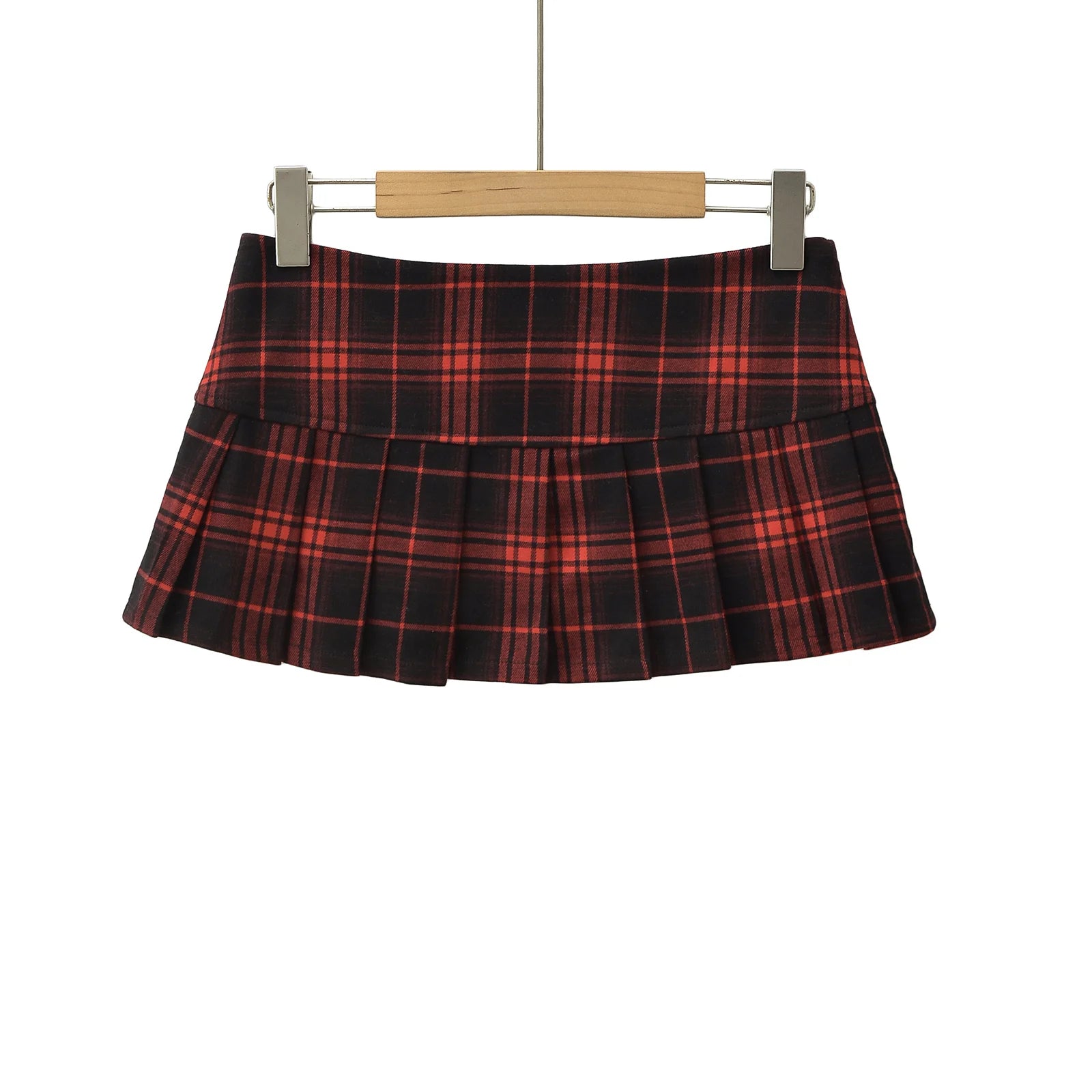 Summer Mini skirts for woman vintage korean fashion plaid skirts for women y2k skirts pleated red plaid skirts preppy style