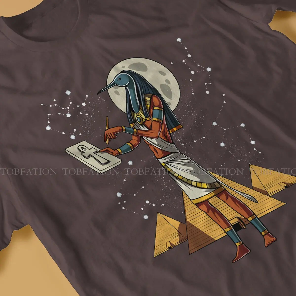 Ancient Egypt Egyptian Crewneck TShirts God Thoth Classic Personalize Men's T Shirt Hipster Clothing Size S-6XL