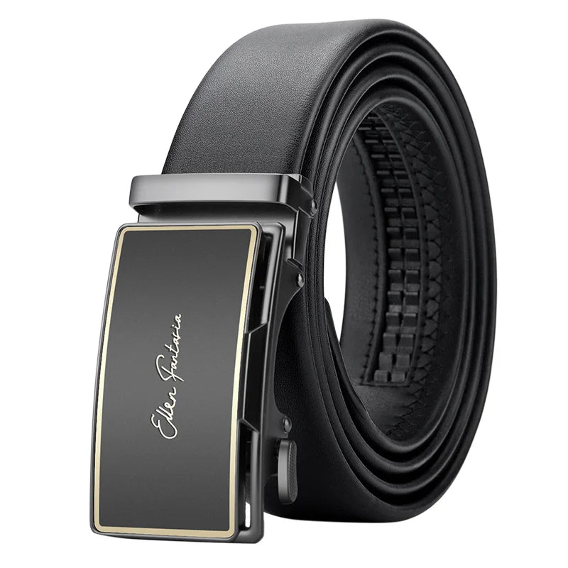 OYIFAN Men Belt Genuine Leather belt for men Alloy buckle ratchet belts Men Designer Belt Automatic belts 벨트 - Live Store 4U