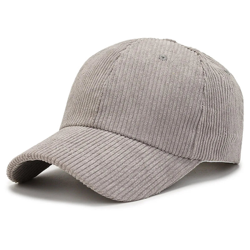 Fashion Suede Baseball Cap Men and Women Autumn and Winter Solid Retro Corduroy Hat Hip Hop Hat Unisex Street Adjustable Sun Hat