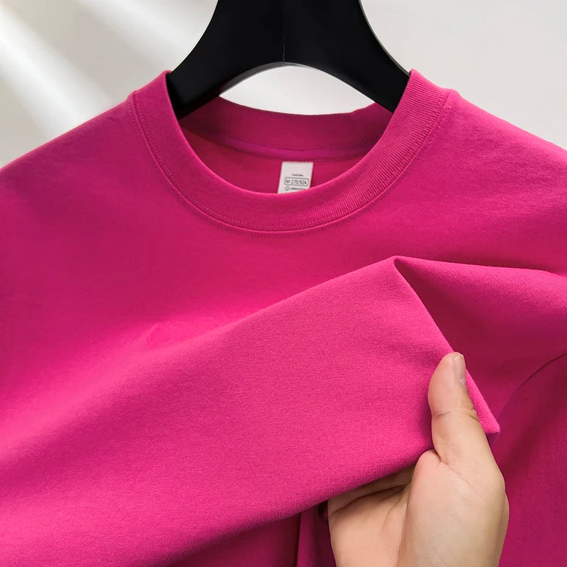 100% pure cotton summer high-end brand men's short sleeve round neck fashionable style half sleeved top breathable T-shirt - Live Store 4U
