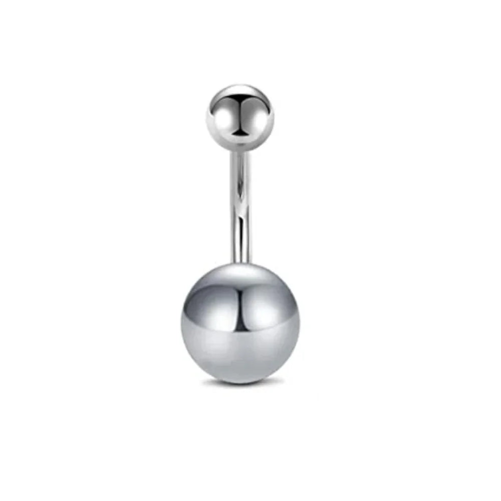 1pc 14G Belly Button Rings Navel Nombril Piercing Stainless Steel Belly Rings Women CZ Body Piercing Crystal Belly Rings Jewelry