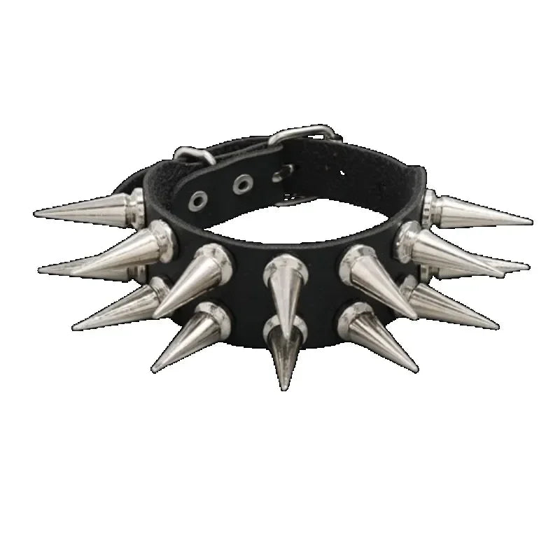 Hip Hop Rock PU Leather Bracelet Men and Women Punk Spikes Rivets Skull Heart Cross Creative Party Bracelet Jewelry Accessories - Live Store 4U
