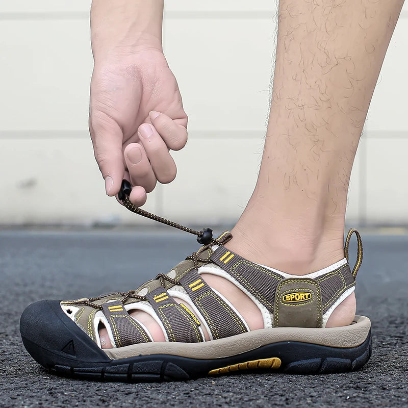 Men's Shoes Outdoor Non Slip Men's Hiking Shoes Lightweight Comfortable Casual Sandals Summer Large Breathable Water Shoes