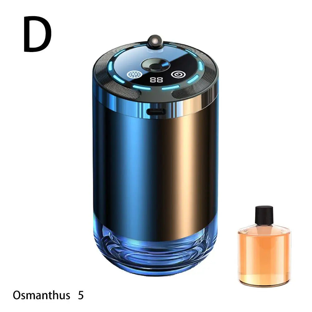 Car Perfume Diffuser Device Intelligent Auto Interior Decoration Humidifier Ambient Light Rechargeable Aroma Diffuser Ornament