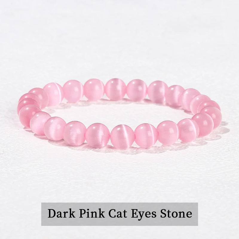 JD 6 8 10mm Natural Stone Beaded Bracelet Obsidian Fluorite Quartz Jasper Healing Beads Bangles Women Men Stretch Yoga Jewelry - Live Store 4U