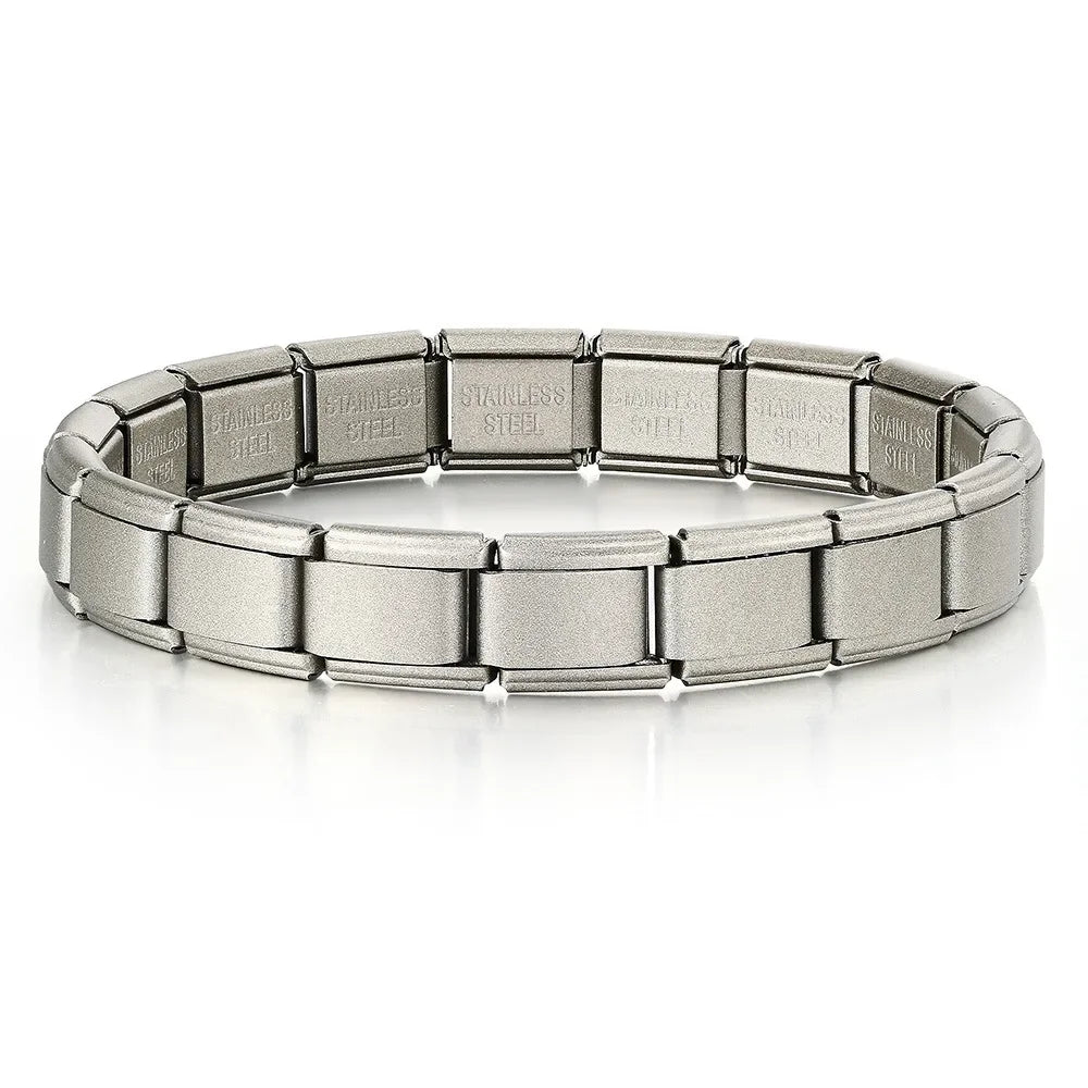 2025 New Men and Women Starry Colors 18 Pieces Italian Charm Fit 9mm Stainless Steel Modular Bracelet Wholesale Jewelry - Live Store 4U