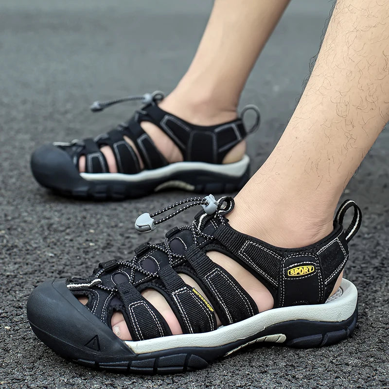 Men's Shoes Outdoor Non Slip Men's Hiking Shoes Lightweight Comfortable Casual Sandals Summer Large Breathable Water Shoes