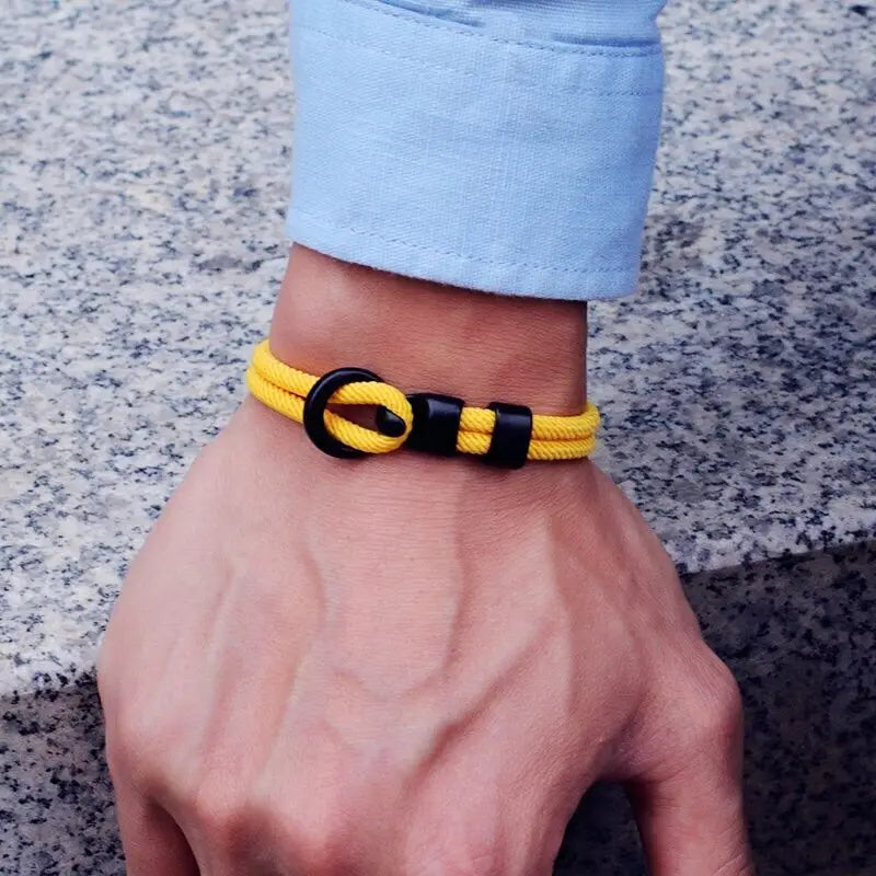 Fashion Rope Bracelet Men Double Layer Outdoor Camping Braclet Homme Accessories Survival Paracord Braslet Gift For Him - Live Store 4U