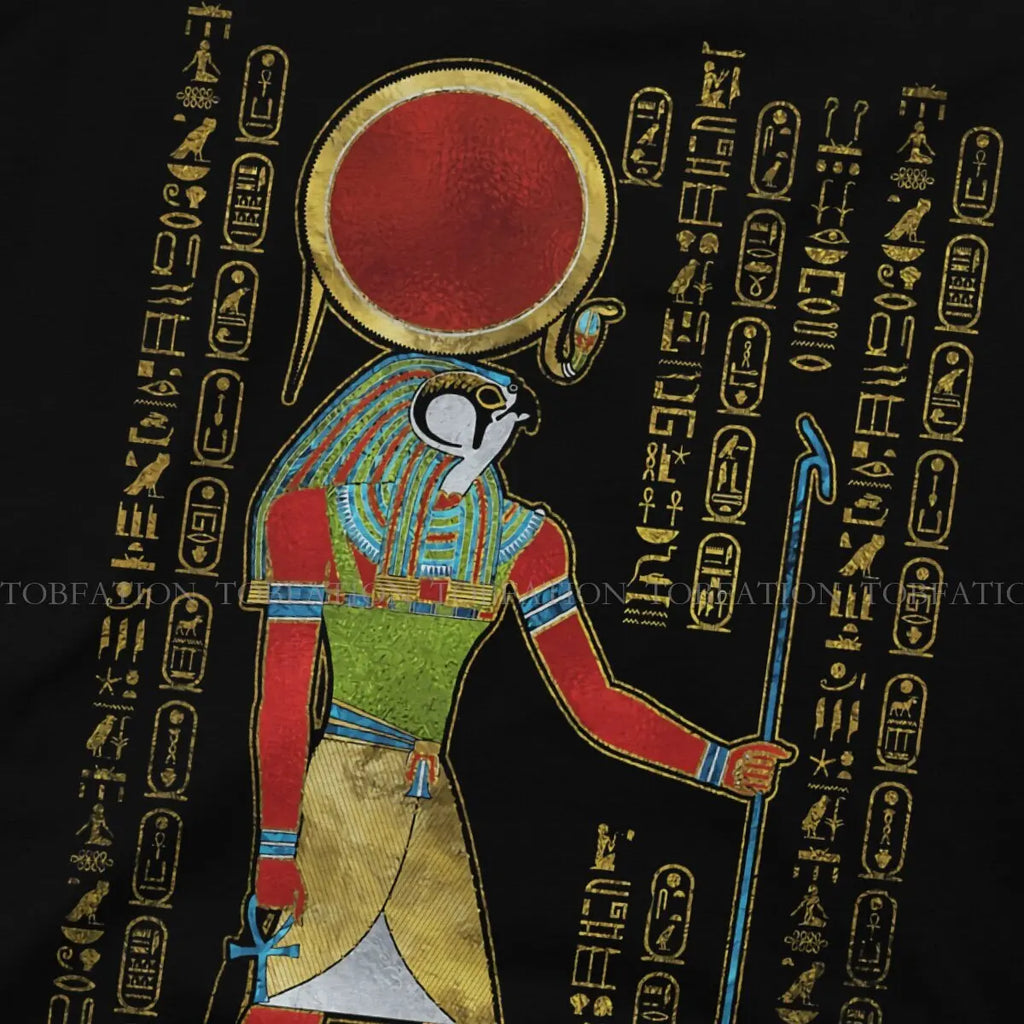 Ancient Egypt Egyptian TShirt for Men Re Horakhty Ra Horakht Ornament Classic Humor Casual Sweatshirts T Shirt