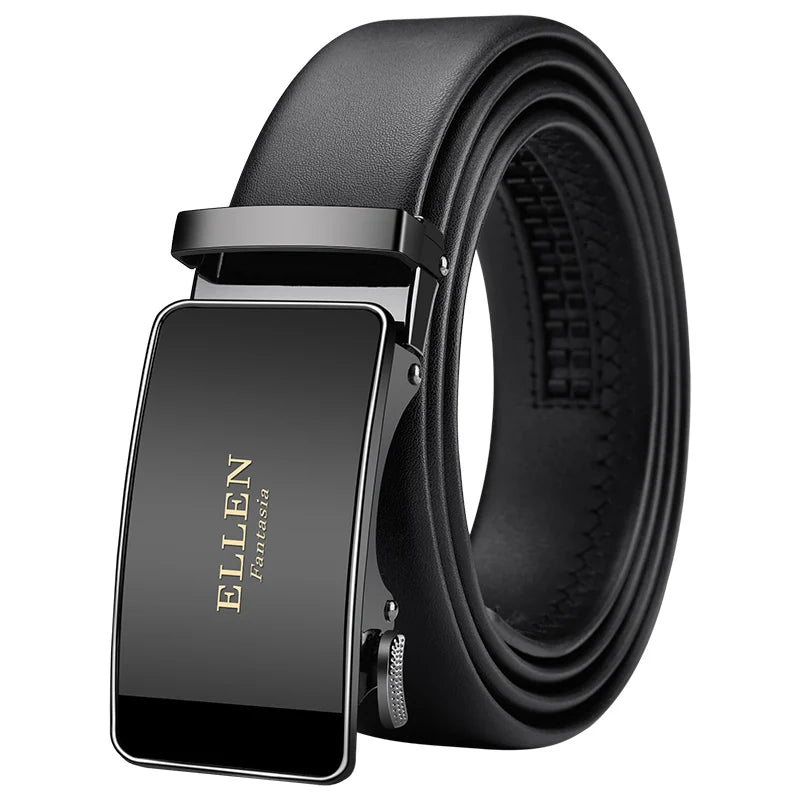 OYIFAN Men Belt Genuine Leather belt for men Alloy buckle ratchet belts Men Designer Belt Automatic belts 벨트 - Live Store 4U